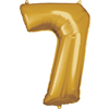 Cijfer ballon Goud incl helium -7