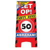 Warning sign abraham 50 jaar