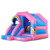 Springkussen Combi Slide Unicorn Rainbow