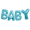 Baby banner ballon blauw