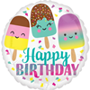 Folie ballon Happy Birthday Girl incl helium