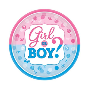 Girl Or Boy Dessert bordjes