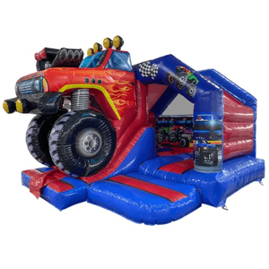 Springkussen Combi Slide Monstertruck
