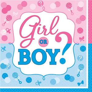Gender Reveal servetten