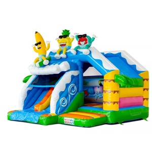 Springkussen Combi Summer Party Double Slide