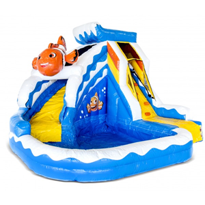 Springkussen Splashy Clownvis Springkussen Splashy Clownvis