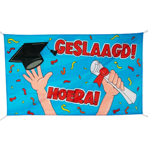 Gevel vlag - Geslaagd
