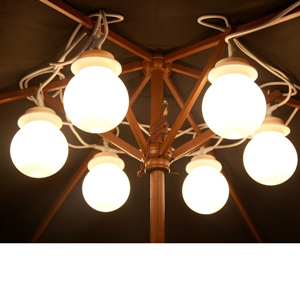 Bolverlichting partytent Bolverlichting partytent