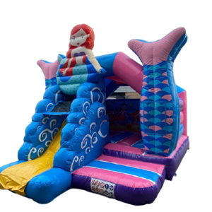 Springkussen Combi Slide Mermaid 