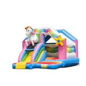 Springkussen Combi Slide Unicorn