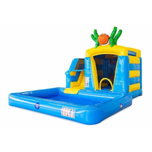 Springkussen Splashy clownvis met zwembad Springkussen Splashy clownvis met zwembad