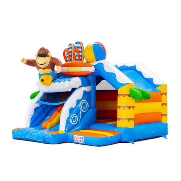 Springkussen Combi Beach Double Slide Springkussen Combi Beach Double Slide