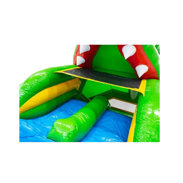 Springkussen Krokodil met zwembad Springkussen Krokodil met zwembad