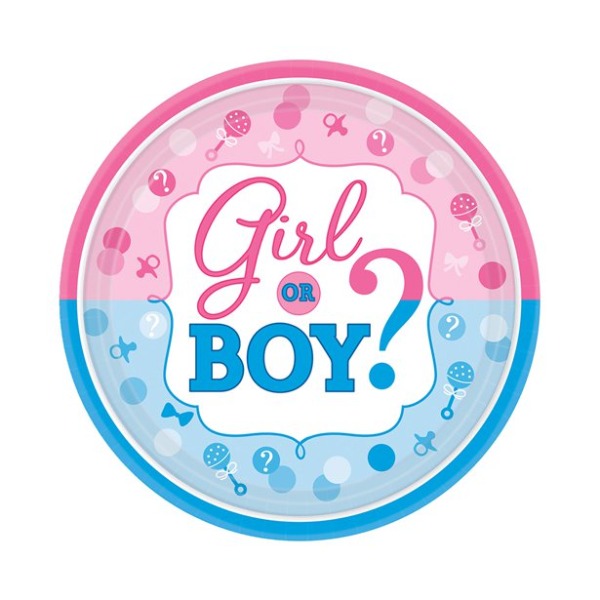 Girl Or Boy Dessert bordjes
