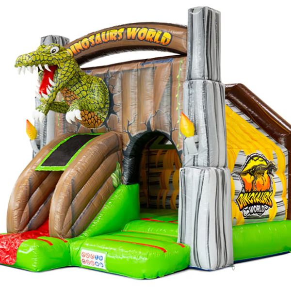 Springkussen Combi Slide Jurassic Springkussen Combi Slide Jurassic