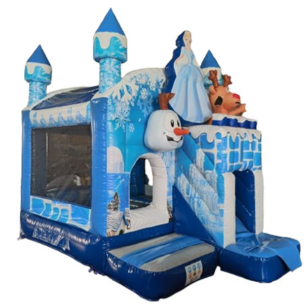 Springkussen Mini Frozen Castle Springkussen Mini Frozen Castle