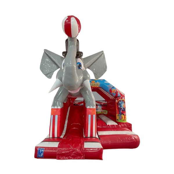 Springkussen Combi Slide Circus Springkussen Combi Slide Circus