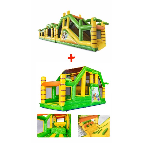 Stormbaan Jungle 28 meter met Base Jump Stormbaan Jungle 28 meter met Base Jump