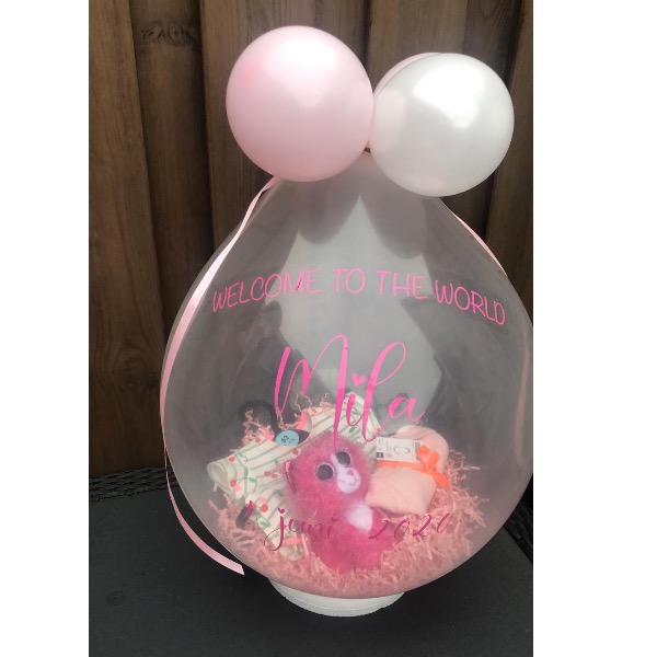 Luxe cadeauballon Geboorte 