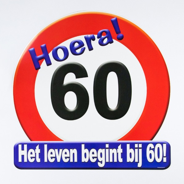 Verkeersbord 60 jaar